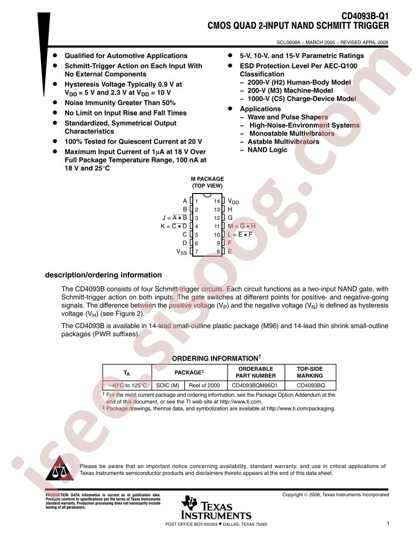 CD4093B-Q1