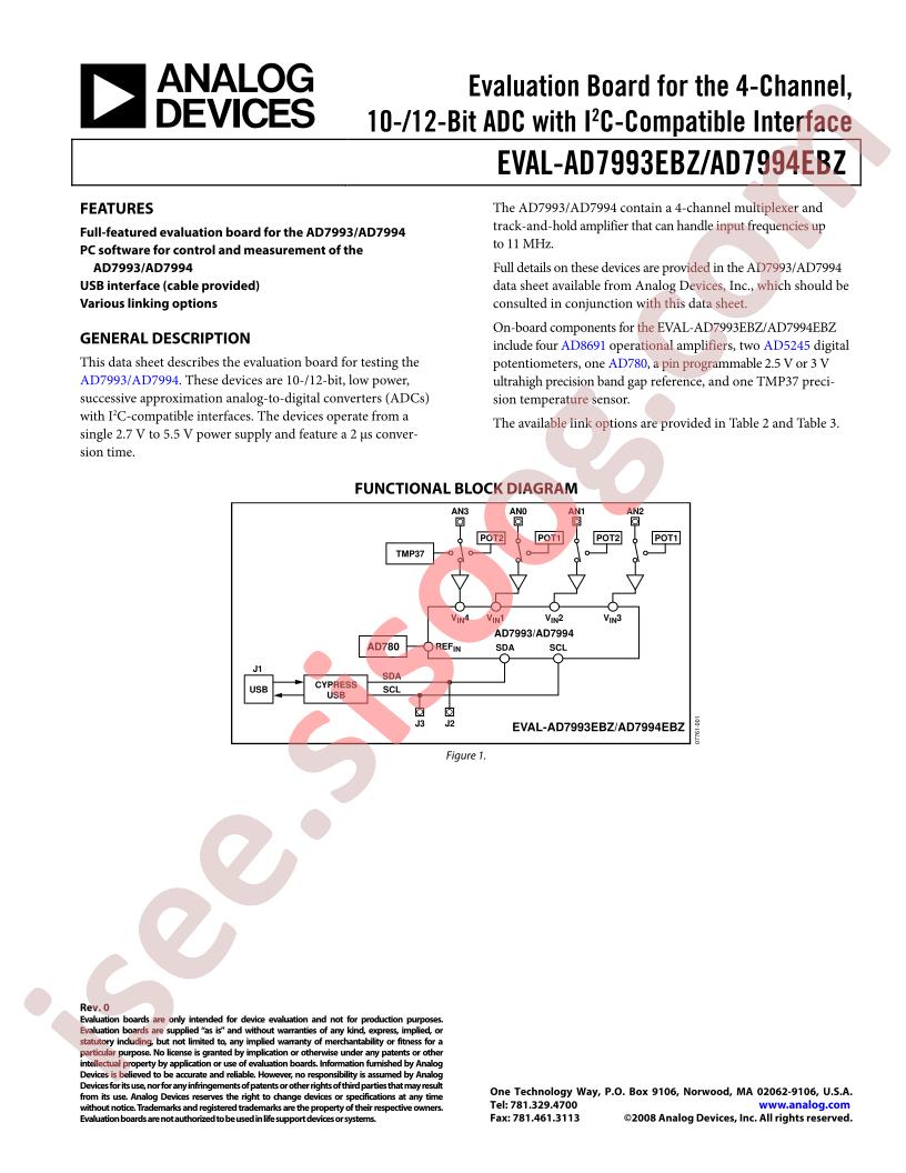 EVAL-AD7993/94EBZ