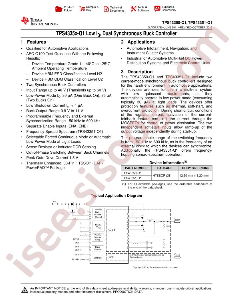 TPS43350,51-Q1
