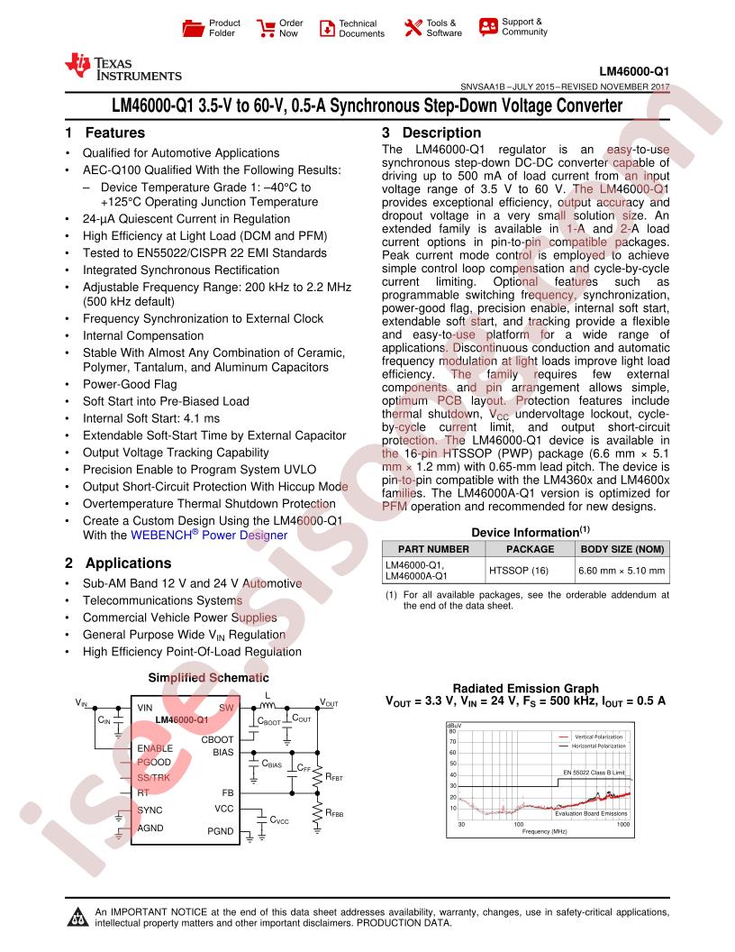 LM46000-Q1 Datasheet