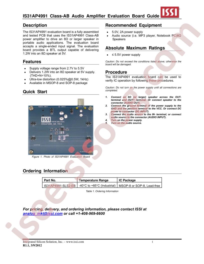 IS31AP4991-SLS2-EB