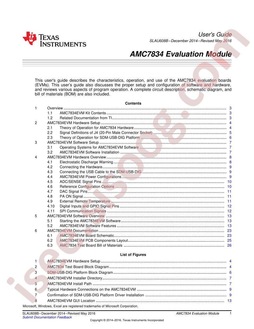 AMC7834EVM User Guide