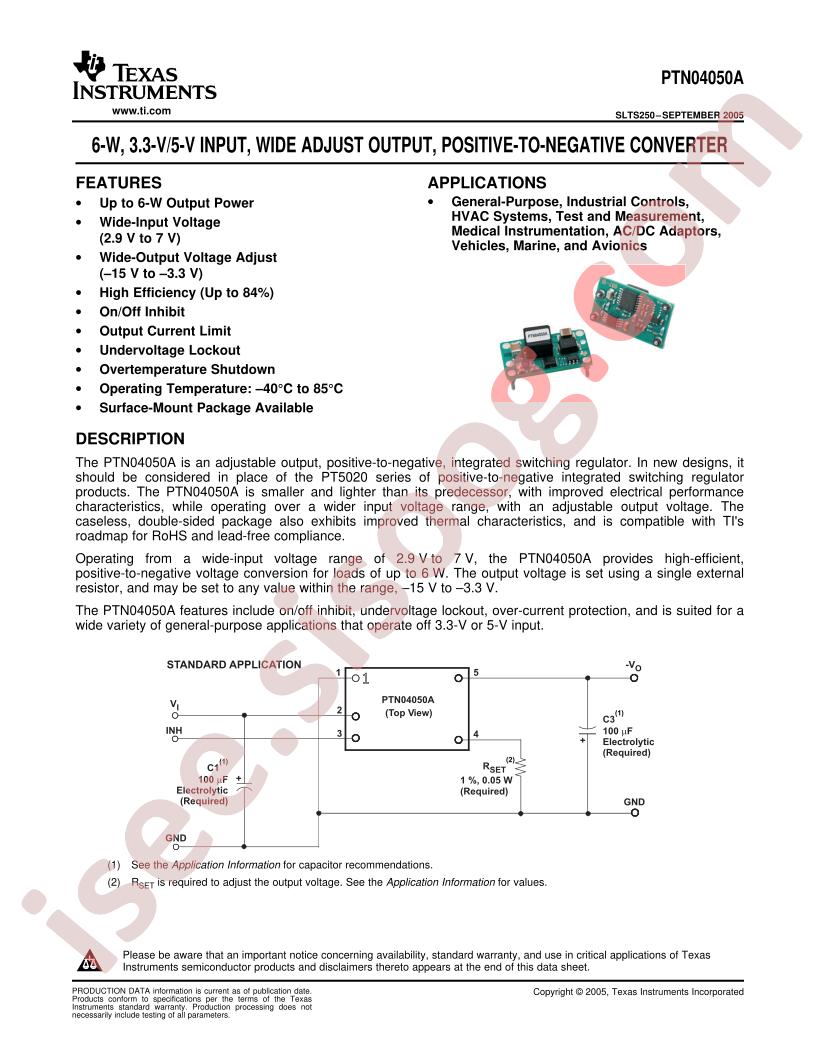 PTN04050A Series