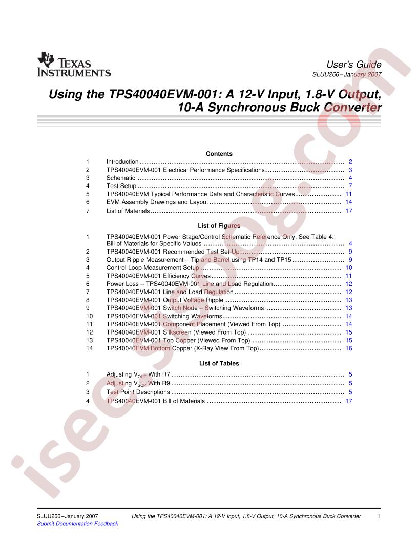 TPS40040EVM-001