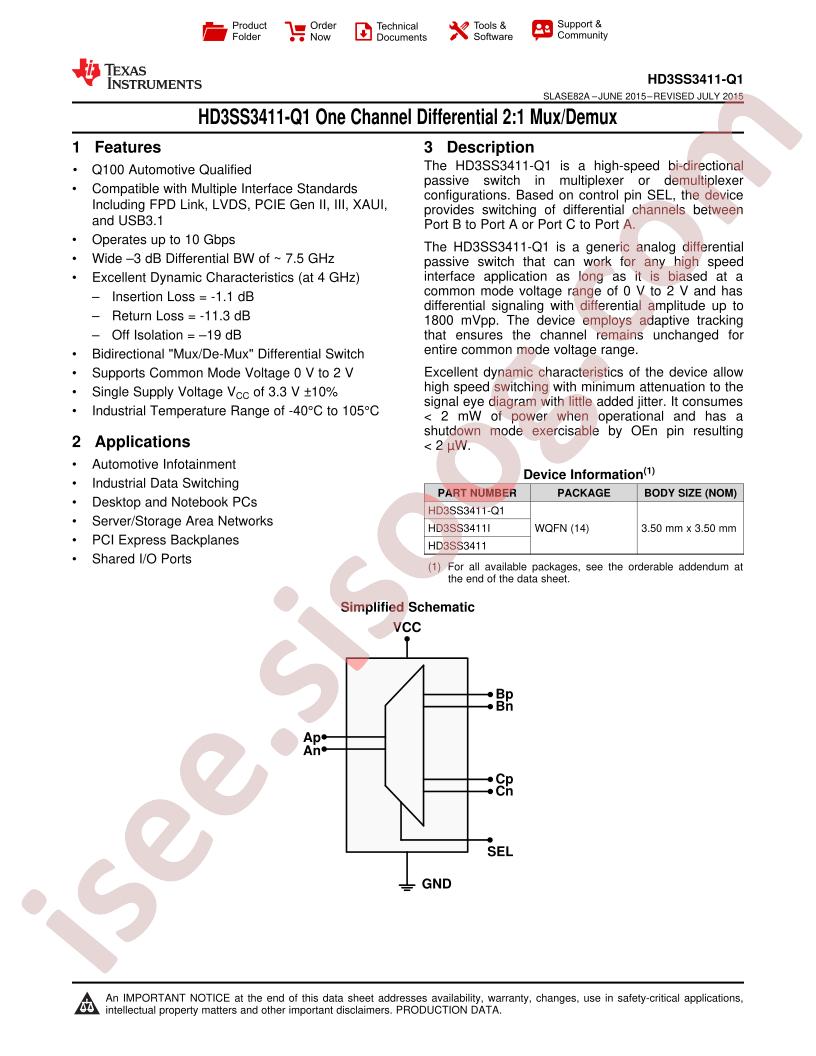 HD3SS3411-Q1