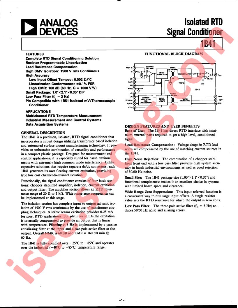 1B41 Datasheet