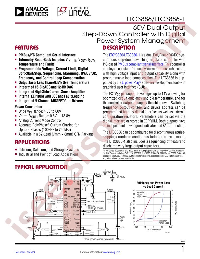 LTC3886(-1) Datasheet