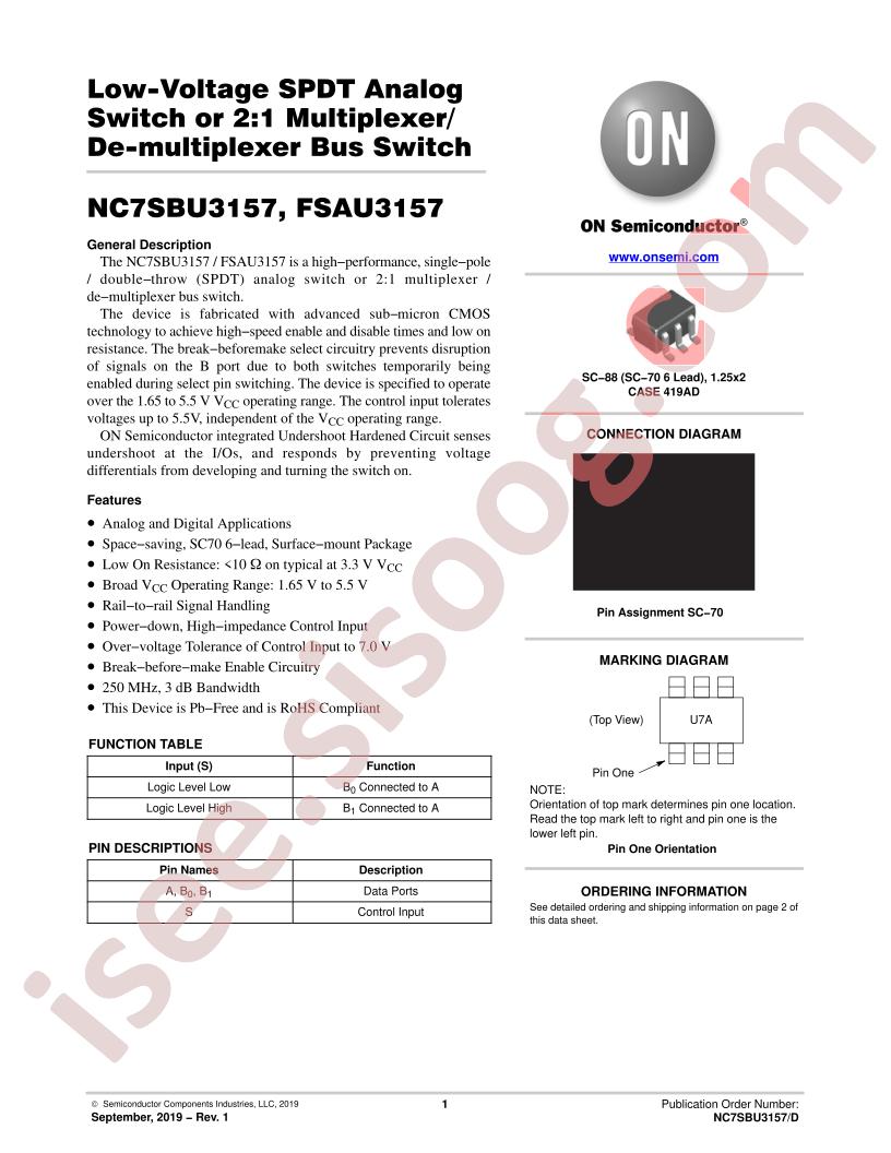 NC7SBU3157, FSAU3157