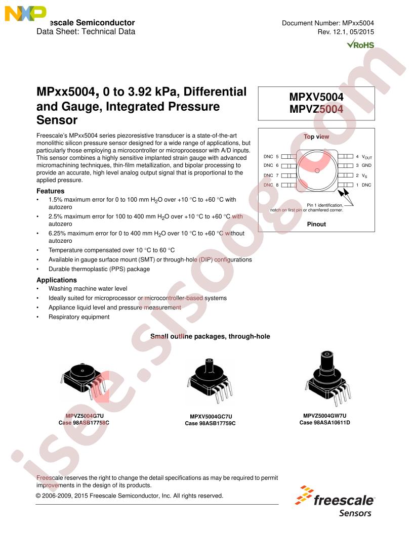 MPXV5004G Series