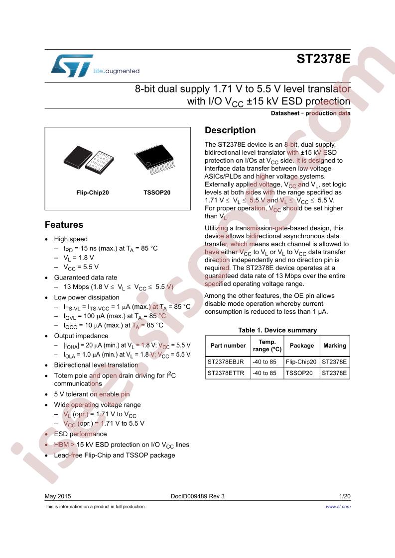 ST2378E Datasheet