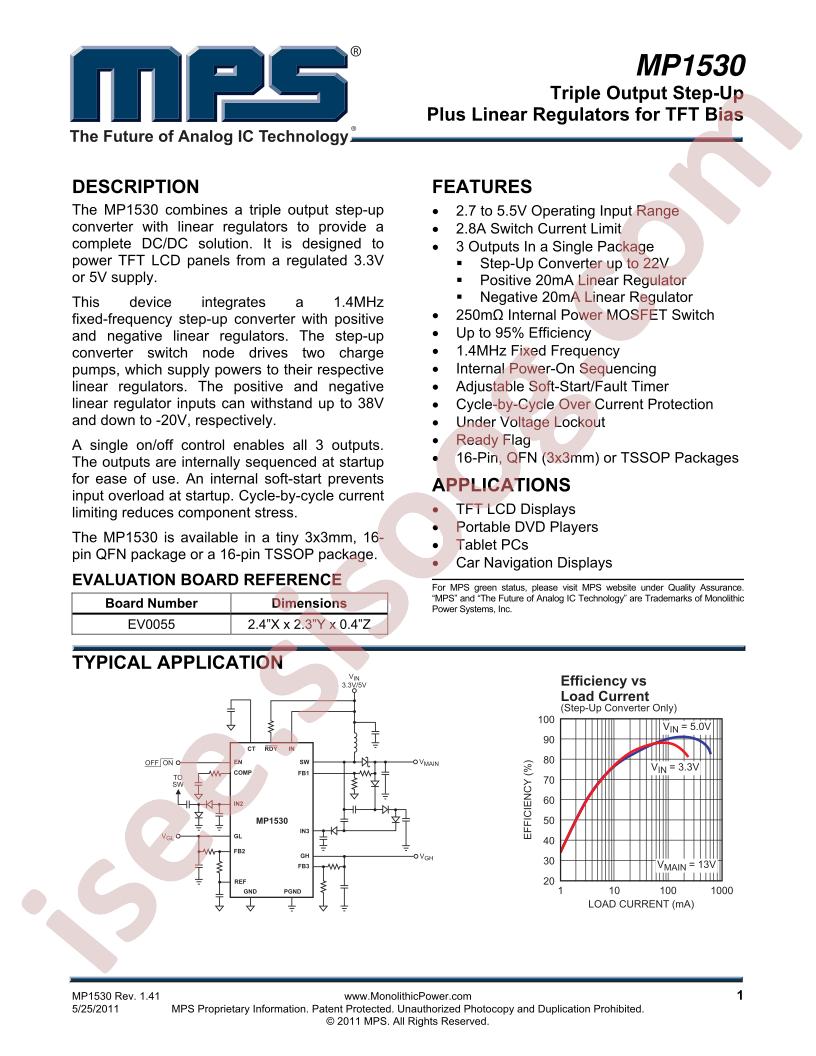 MP1530 Datasheet