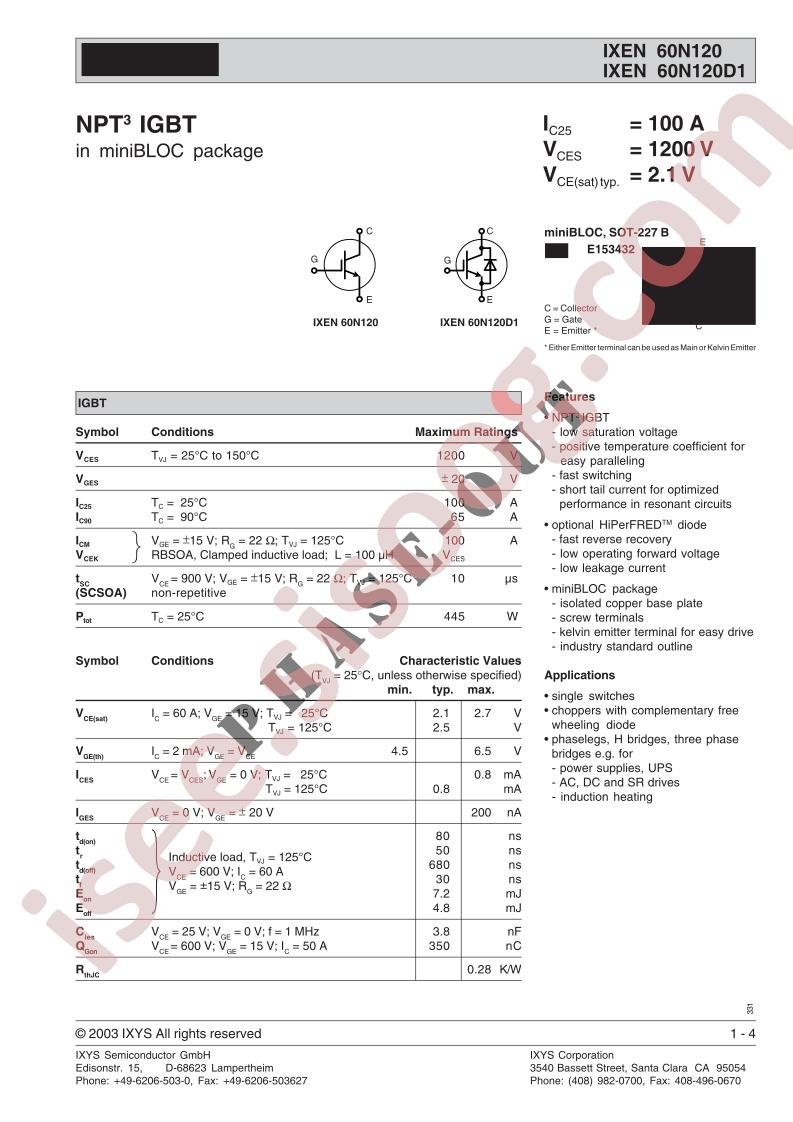 IXEN60N120(D1)
