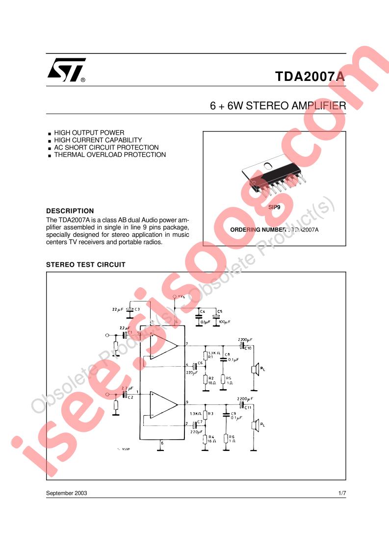 TDA2007A