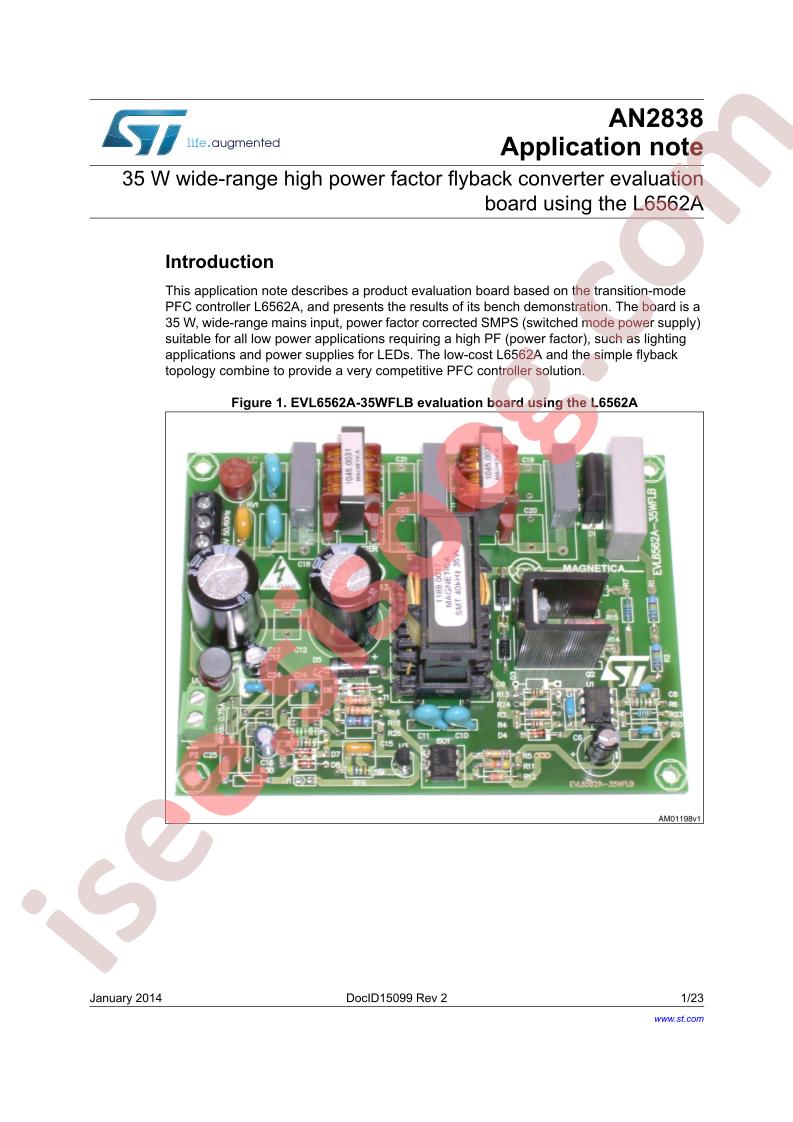 EVL6562A-35WFLB Appl Note