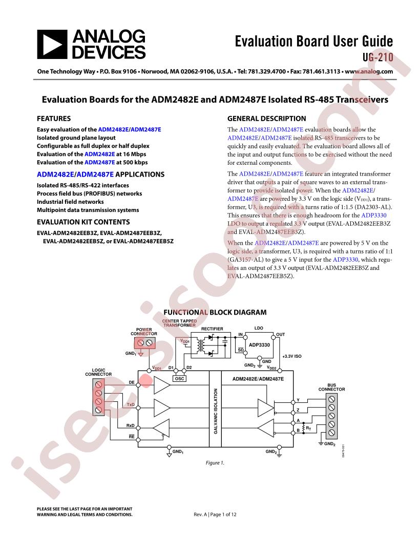 ADM2482E/87E Eval Brd Guide