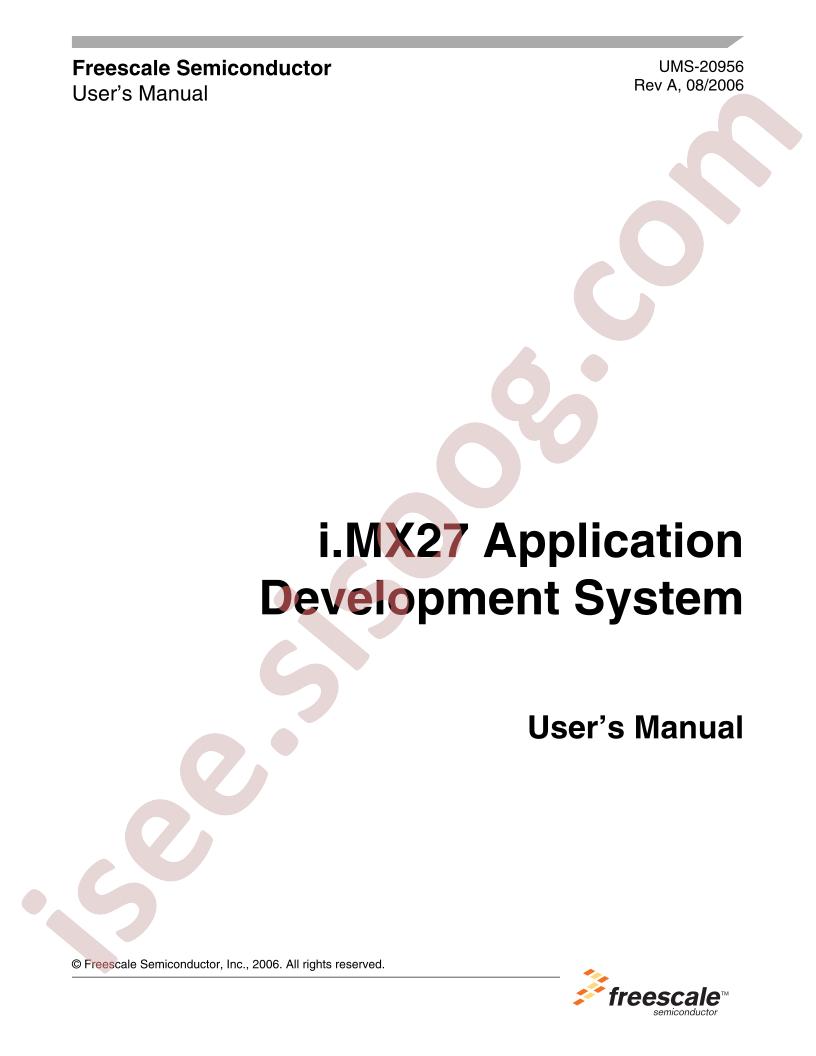 MCIMX27ADSE Manual