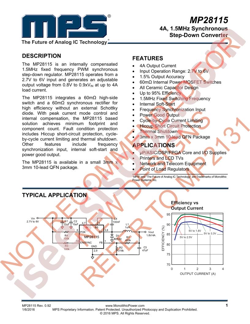 MP28115 Datasheet