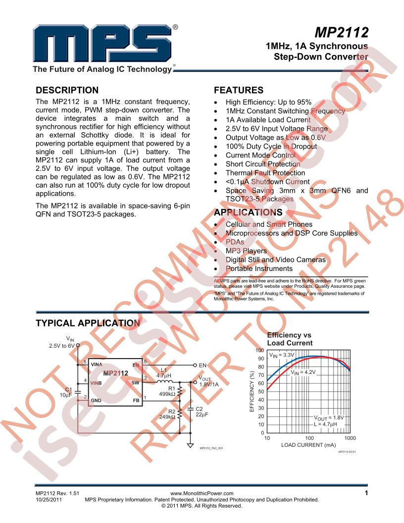 MP2112 Datasheet