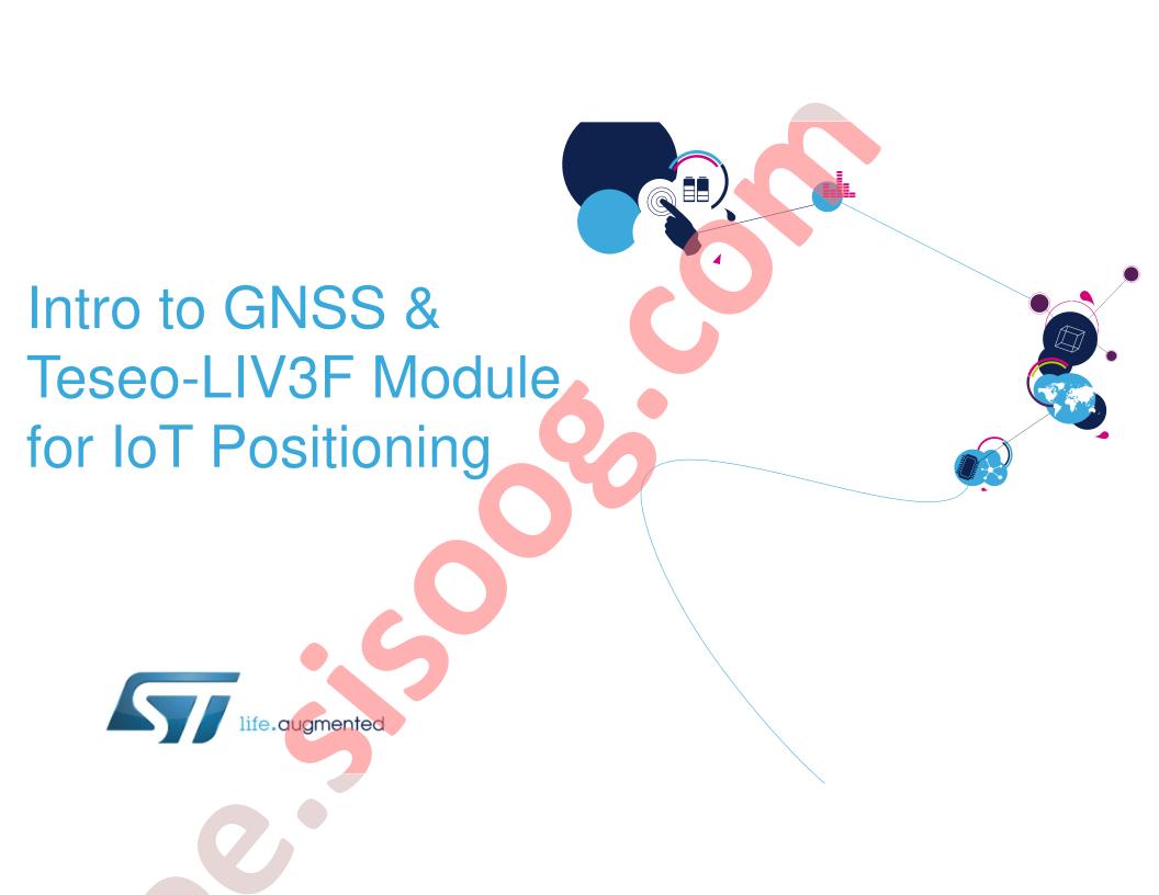 Intro to GNSS, Teseo-LIV3F for IoT