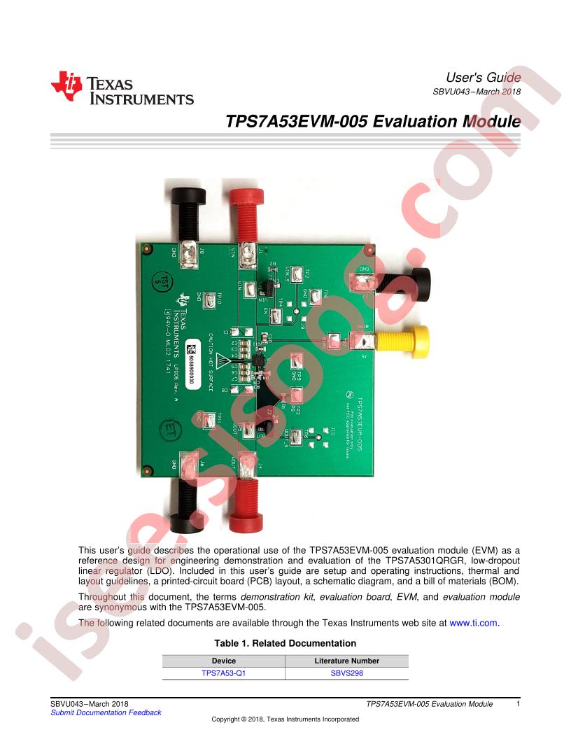 TPS7A53EVM-005 User Guide