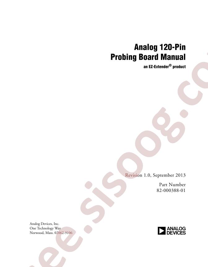 Analog 120-Pin Probing Brd Manual