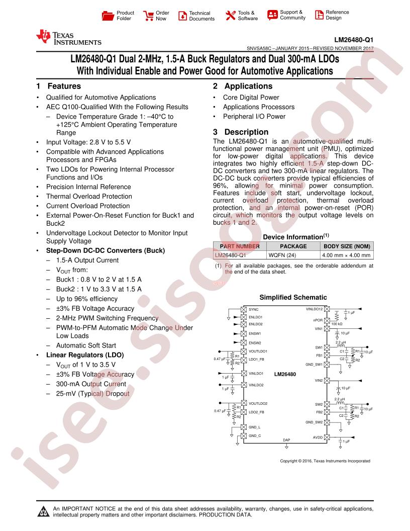 LM26480-Q1 Datasheet