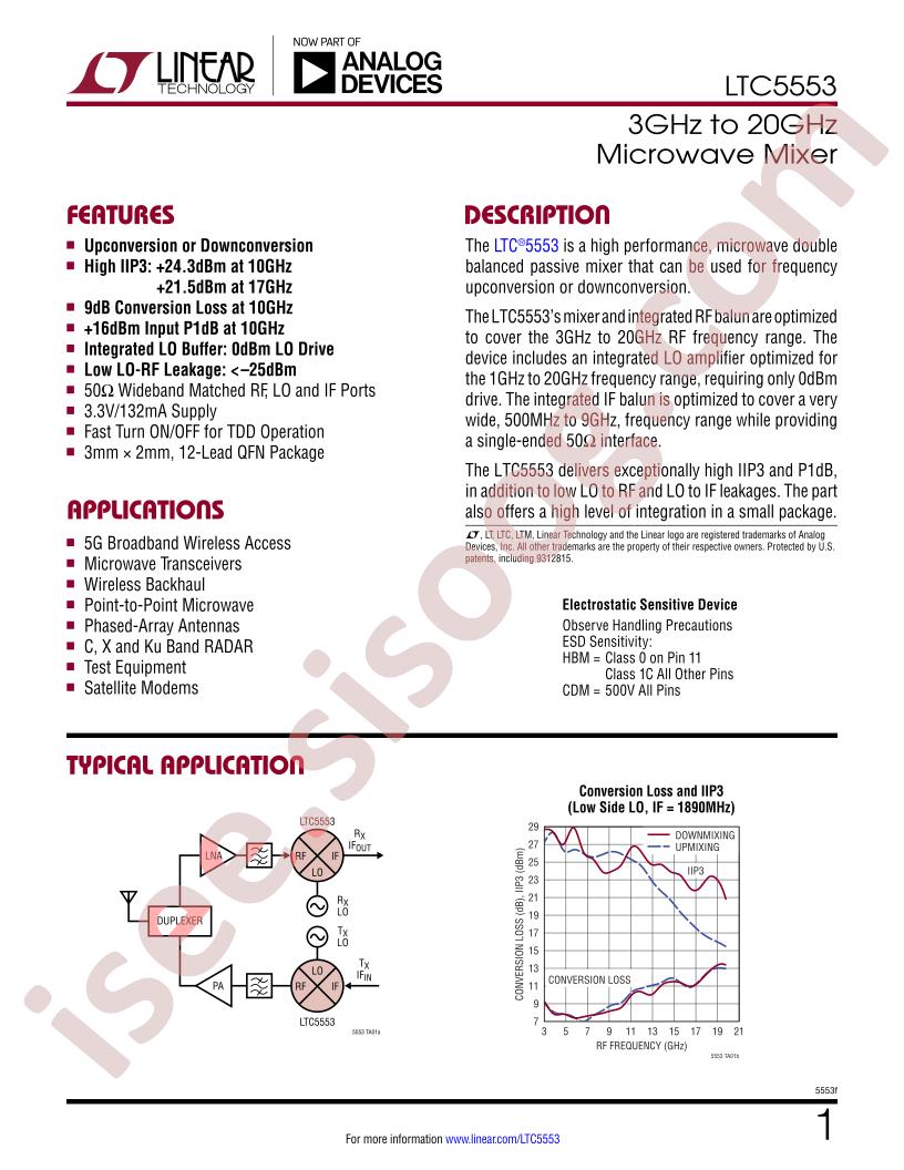 LTC5553 Datasheet