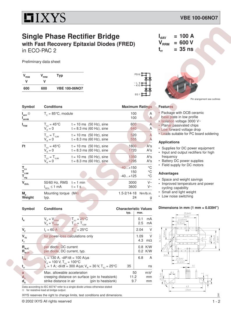 VBE100-06NO7