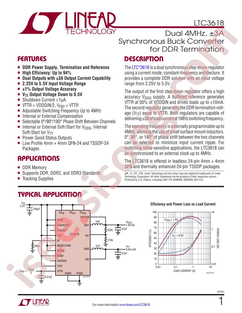 LTC3618 Datasheet