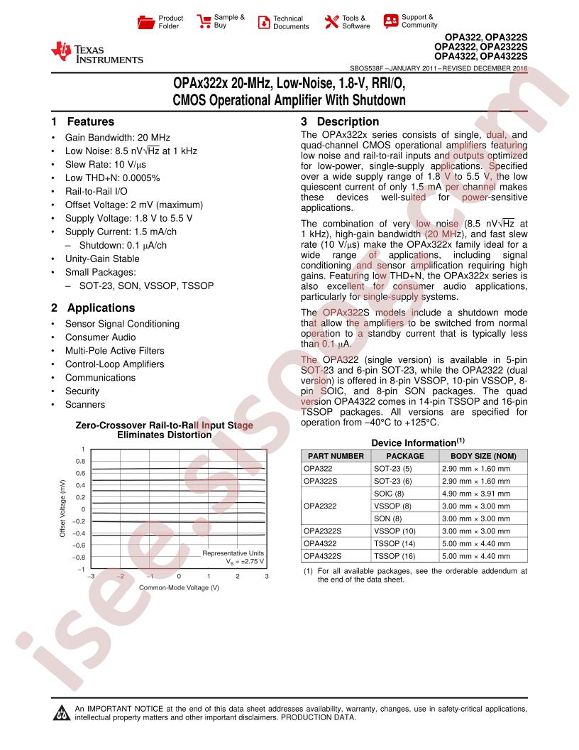 OPA322,2322,4322(S)