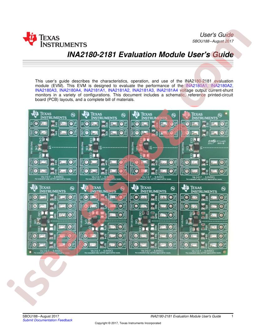 INA2180-2181EVM User Guide