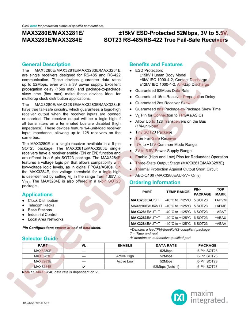 MAX3280E-81E, MAX3283E-84E
