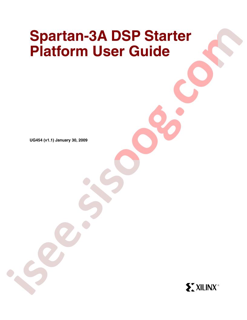 Spartan-3A DSP User Guide