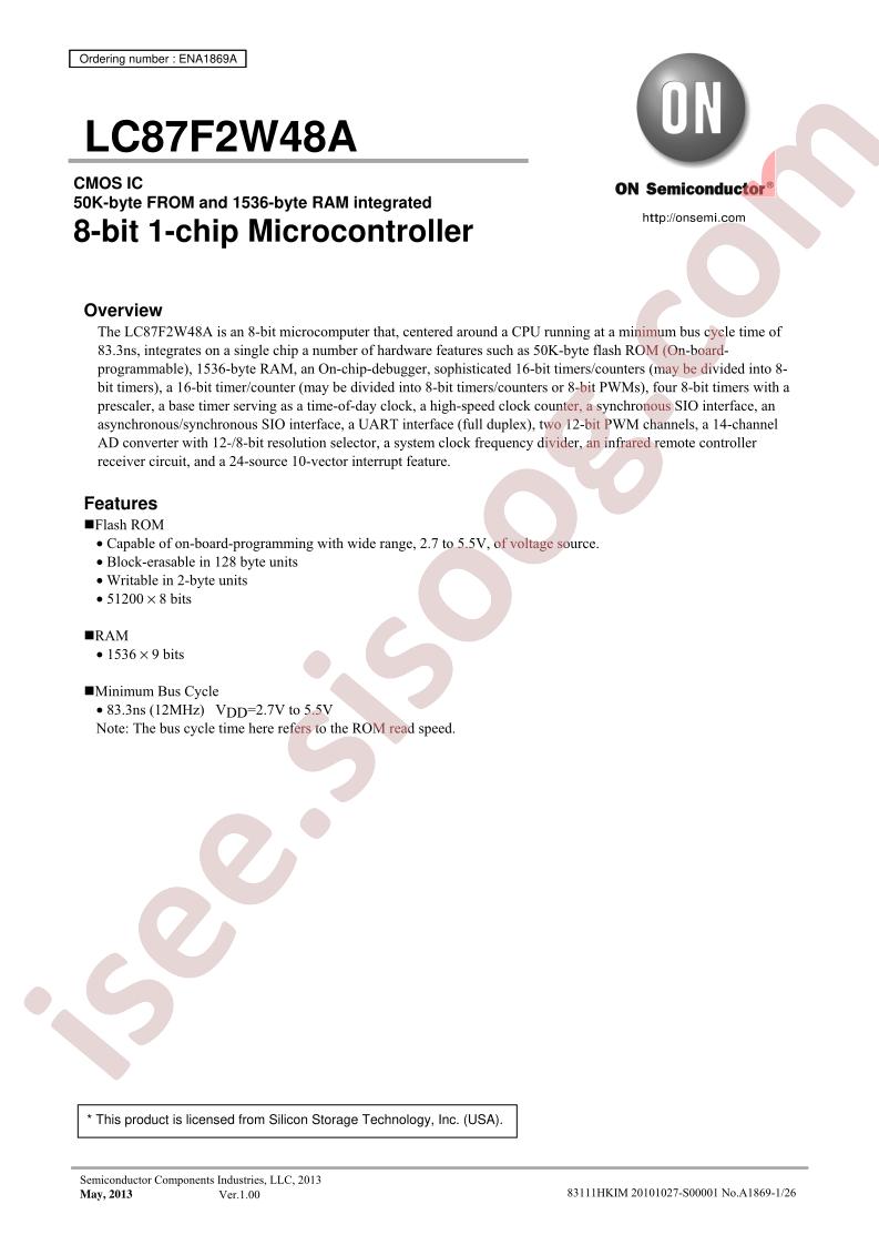 LC87F2W48A