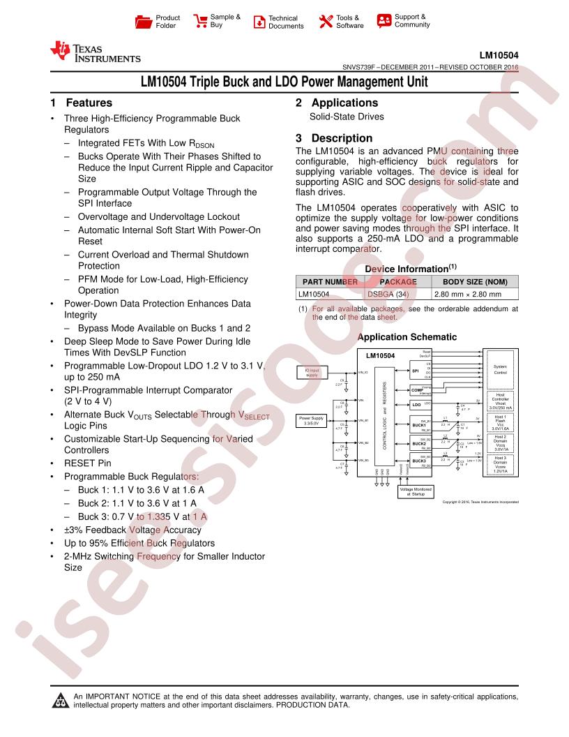 LM10504 Datasheet