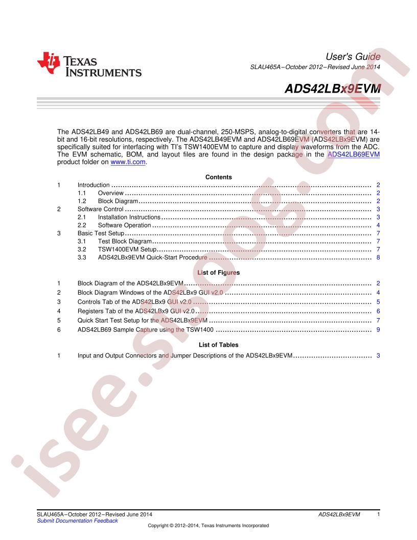 ADS42LBx9EVM User Guide