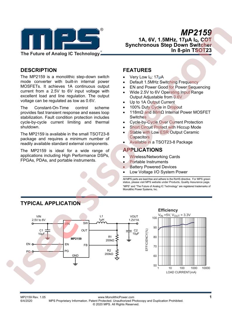 MP2159 Datasheet
