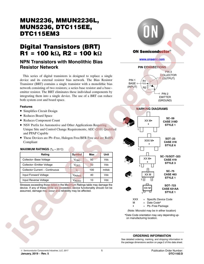 MUN(2,5)236, DTC115xx