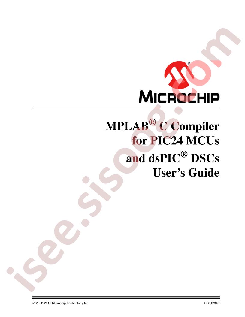 MPLAB XC16 C Compiler User Guide