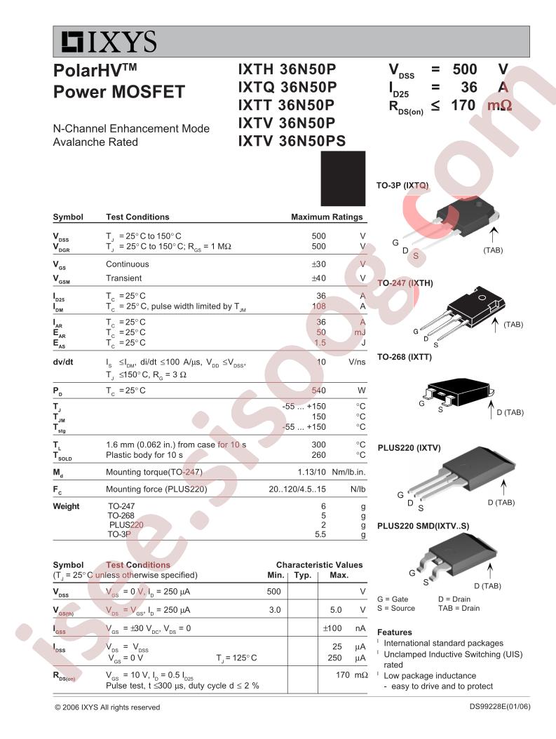 IXT(H,Q,T,V)36N50P(S)