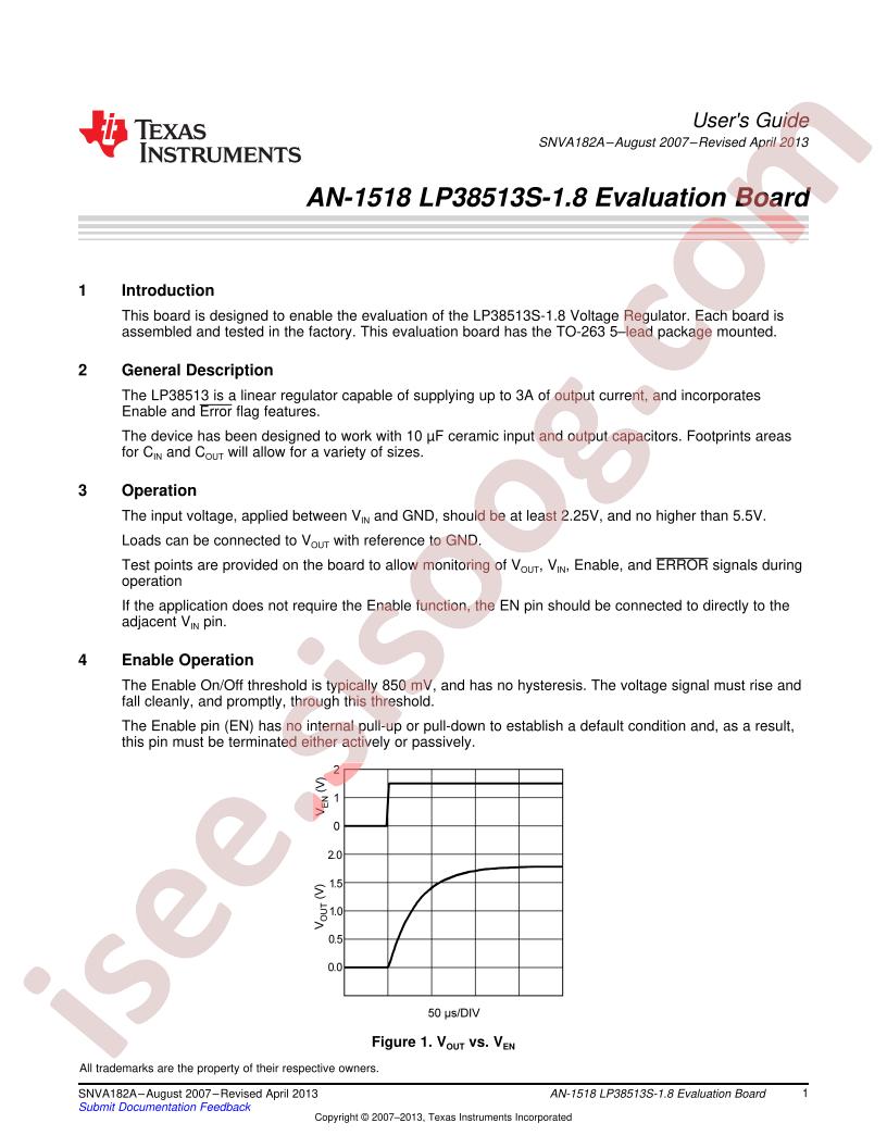 LP38513S-1.8  Eval Board