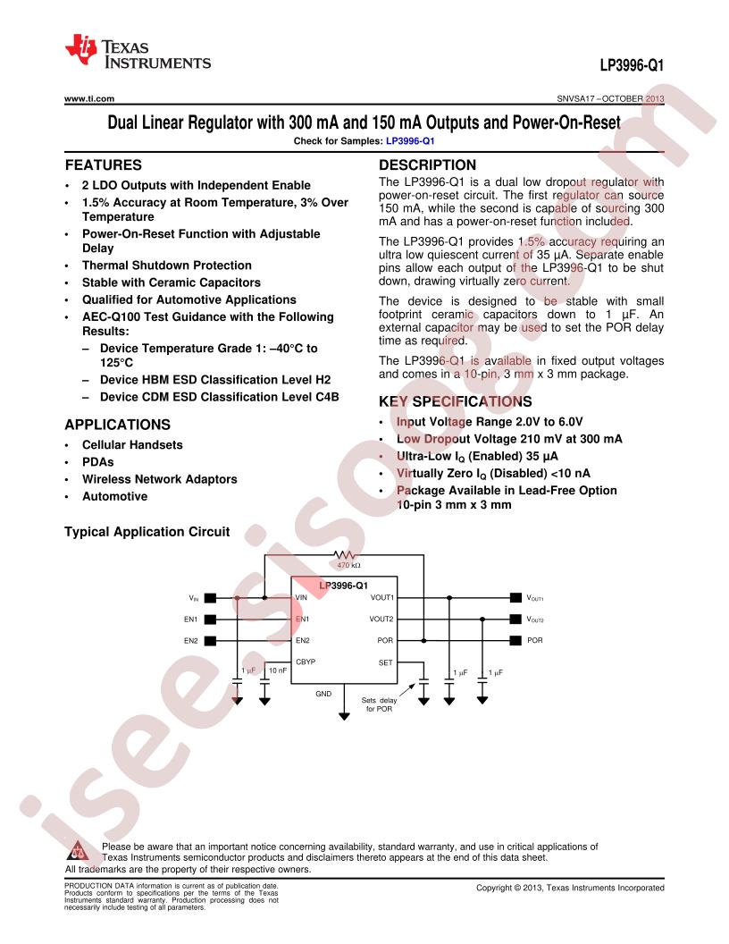 LP3996QSD(X)-1833/NOPB