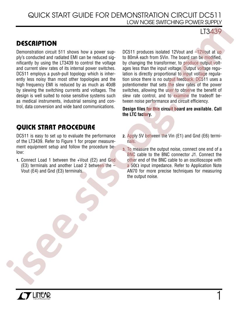 DC511A Quick Start Guide