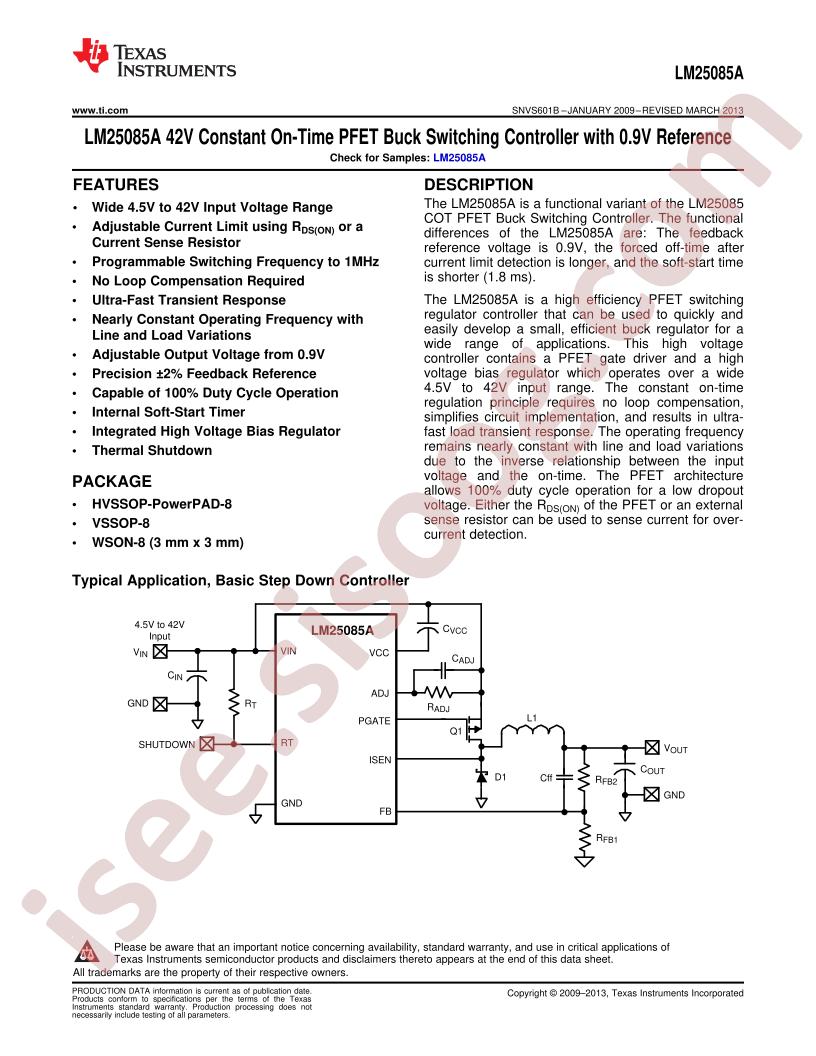 LM25085A