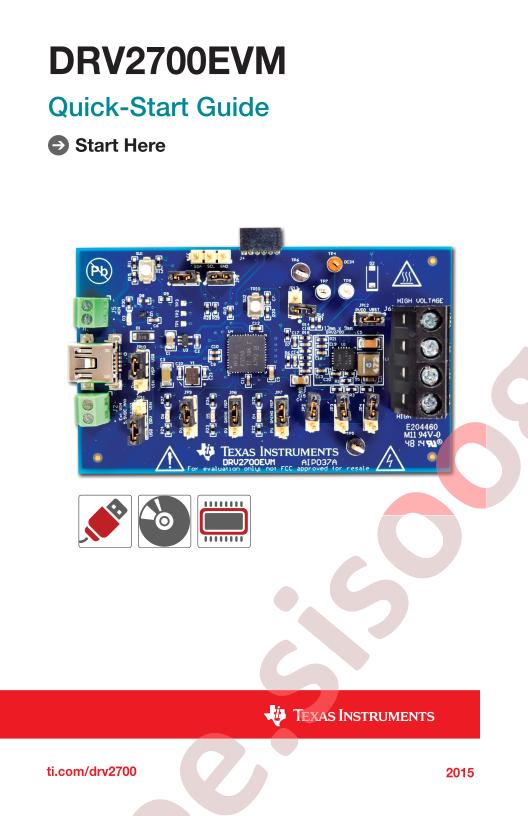 DRV2700EVM Quick Start Guide