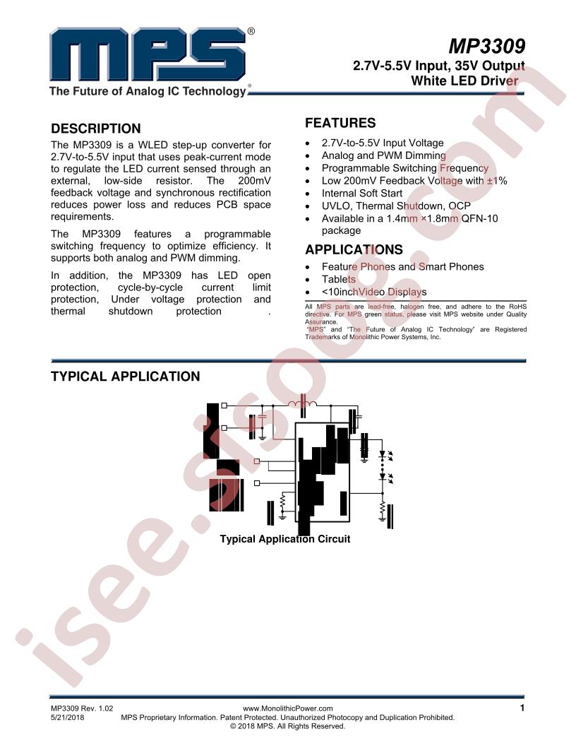MP3309(C)Datasheet