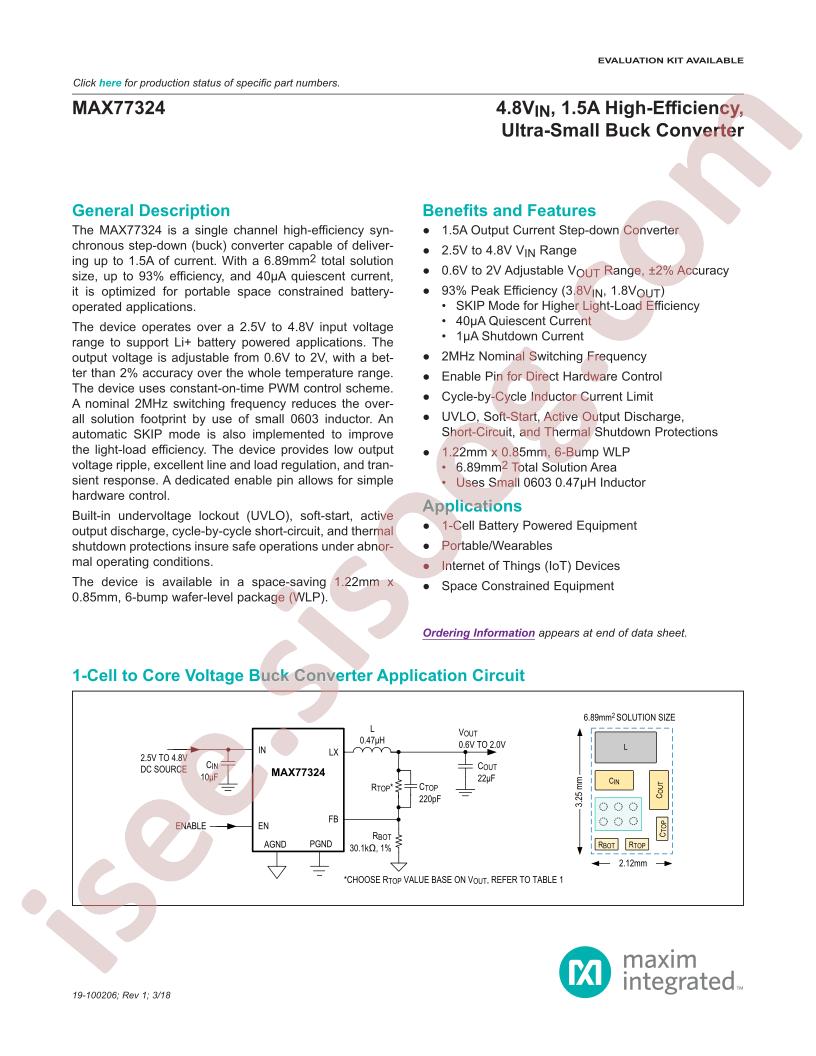 MAX77324 Datasheet
