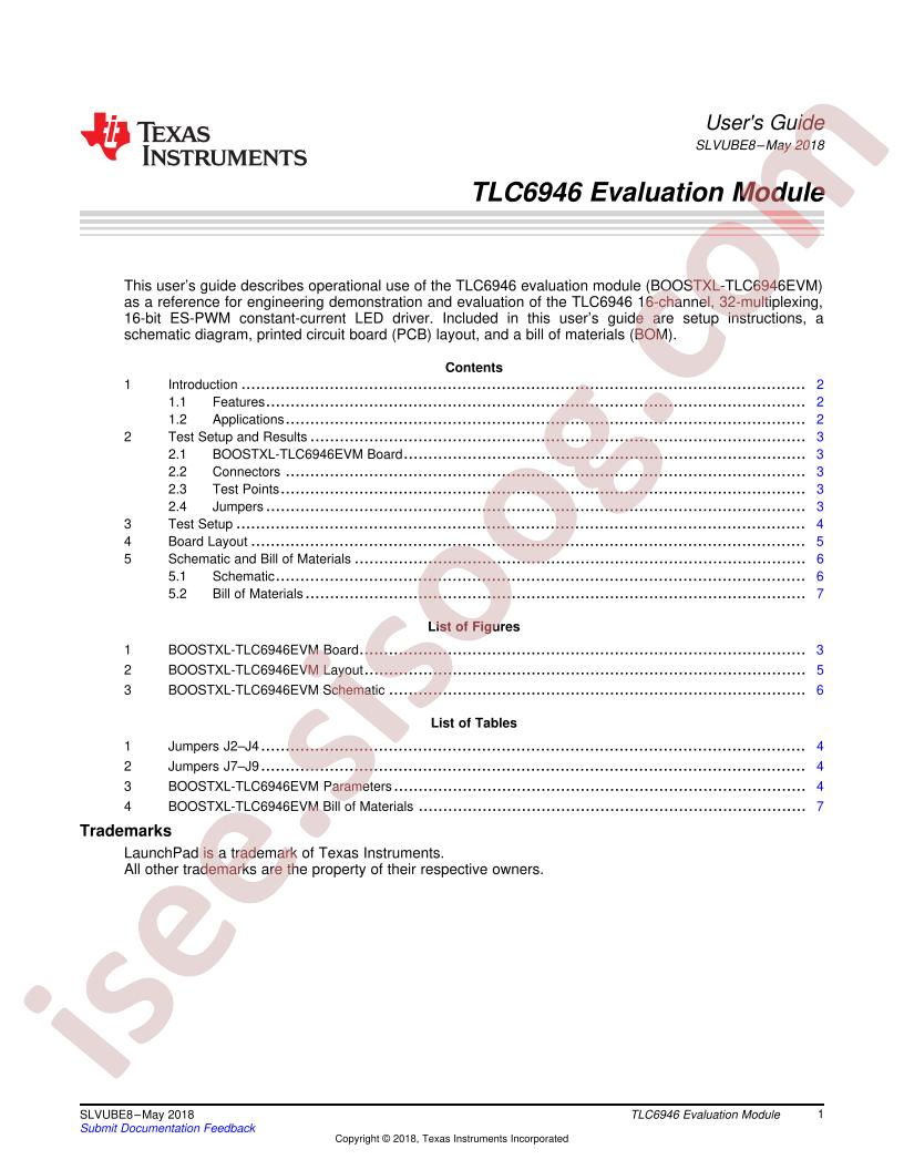 BOOSTXL-TLC6946EVM User Guide