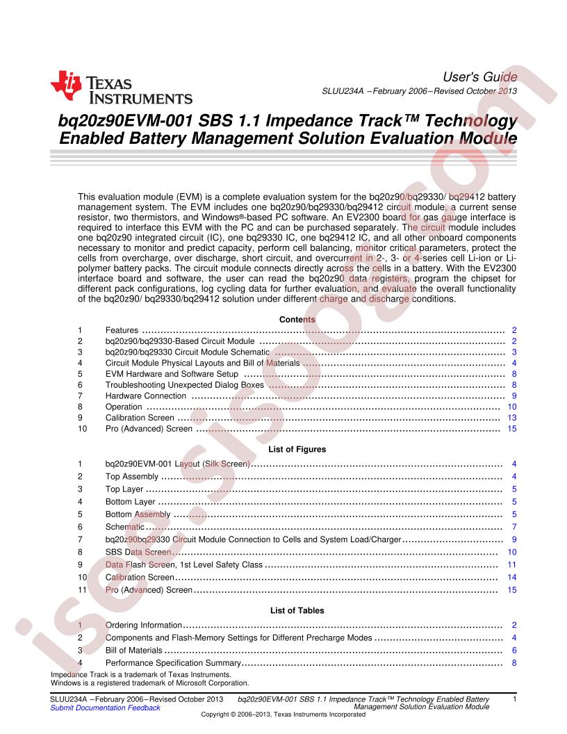 BQ20Z90EVM-001