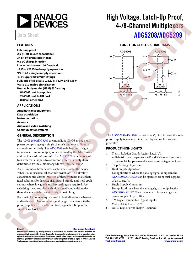 ADG5208/09